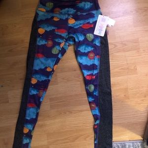 Multi color lula roe leggings adult small